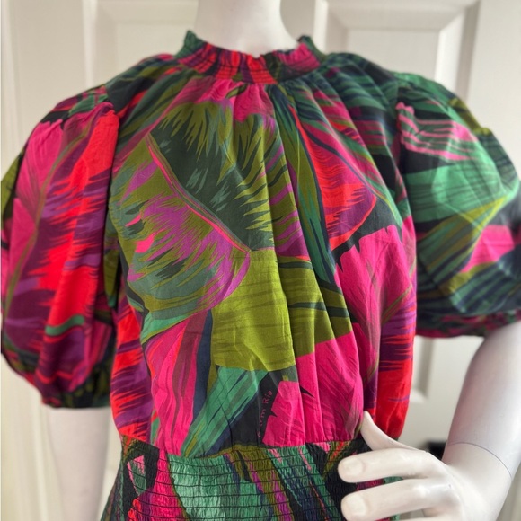 FARM RIO Midnight Leaves Mini Dress Size Small. - Picture 11 of 14